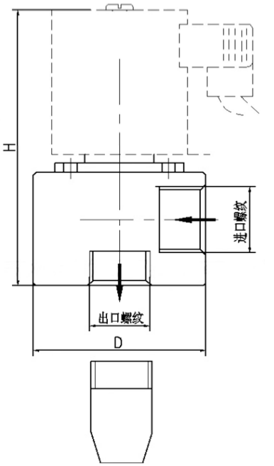 加藥塑料電磁閥結(jié)構(gòu)圖